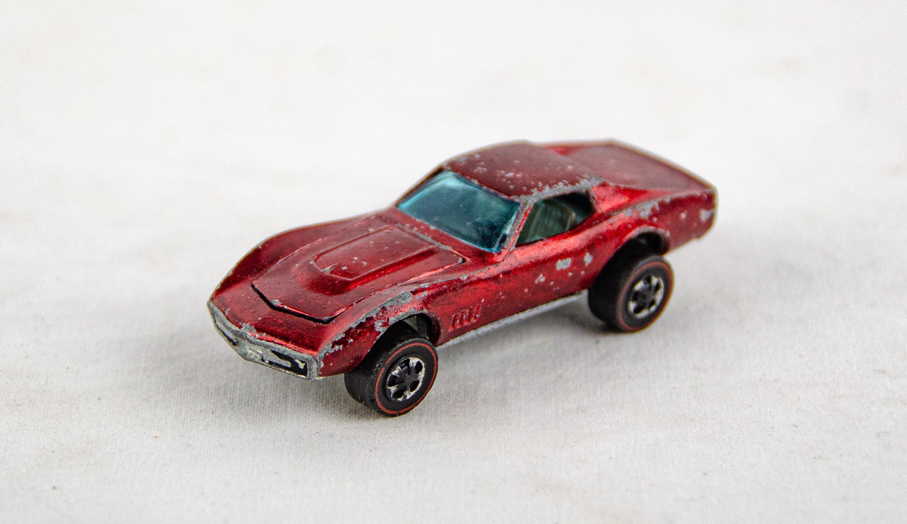 Vintage 1967 Hot Wheels Mattel Redline Custom Corvette Red 1