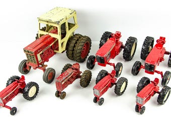 Tractor agrícola vintage Ertl 1/16 International Farmall Lote 1466 Turbo + 1/32 de ancho