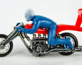 1970s Hot Wheels Mattel Rrrumblers Red High-tailer Blue