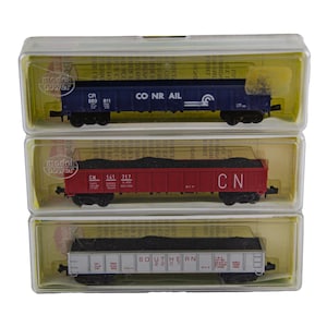 Assorted Model Power Gondola 1:160 N Scale Model Train Freight Car 3P Lot