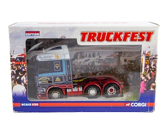 重機スケールCorgi DAF XF Fridge 限定版 1/50 Corgi 1:50 DAF XF Space Cab Robert Laidlaw Diecast Model Truck