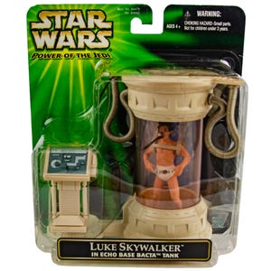 2001 Hasbro Star Wars Power of the Jedi Luke Skywalker in Echo Base Bacta Tank