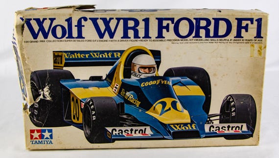 Tamiya Grand Prix Wolf WR1 Ford F1 Japan 1:20 Scale Model Race Car