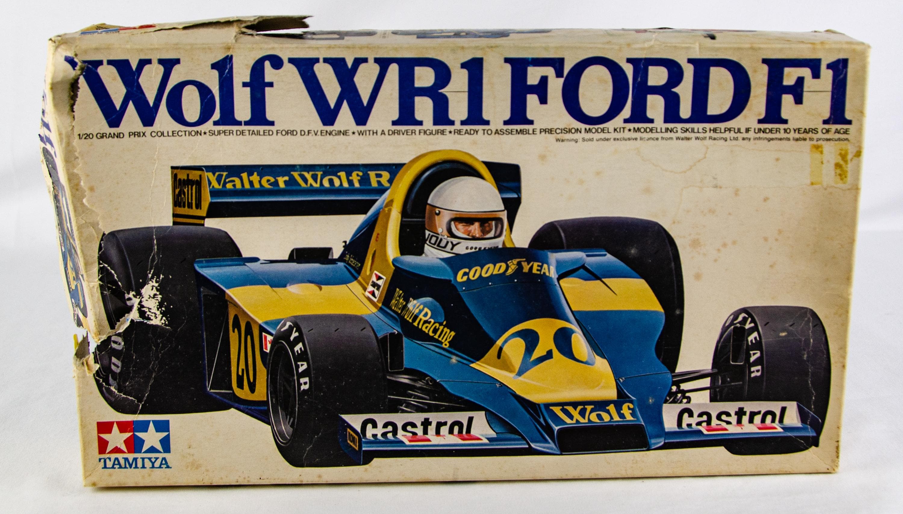 Tamiya Grand Prix Wolf WR1 Ford F1 Japan 1:20 Scale Model Race Car
