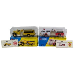 コーギー アメリカン ラ・フランス & マック B ポンパー 消防車 1:50 ダイキャスト トラック 2P ロット
