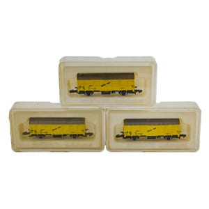 Marklin Mini-Club Box Car German 1:220 Z Scale Model Train Freight Car 3P Lot