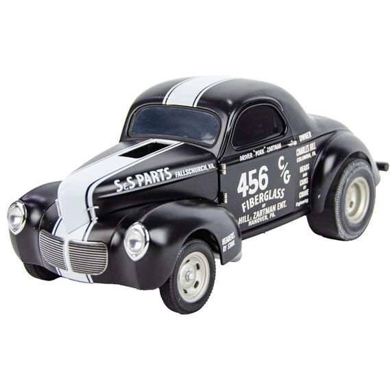 Voiture Miniature FORD WILLYS GASSER CUSTOM 1940 – ACME échelle 1/18 – Modèle Neuf
