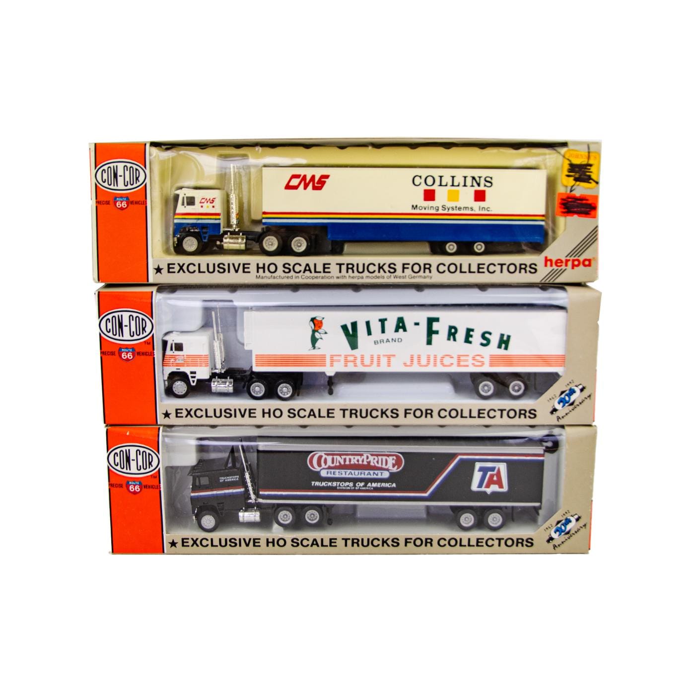 Con-cor Semi Tractor Trailer 1:87 HO Scale Model Train Layout