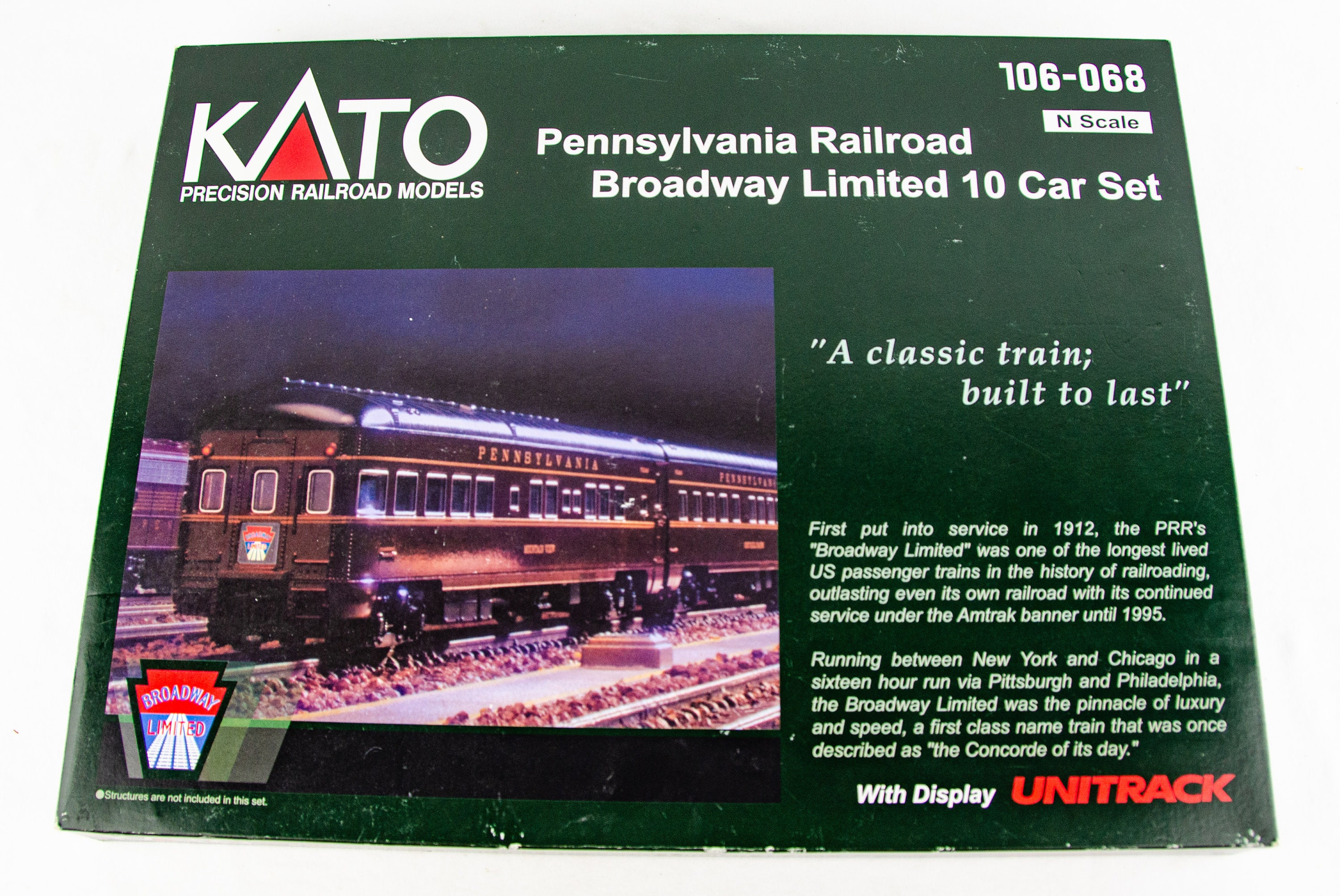 KATO 106-068 ペンシルベニア鉄道 ブロードウェイ リミテッド10両 Kato 106-068 Pennsylvania Railroad Broadway Limited 10 Car Set N