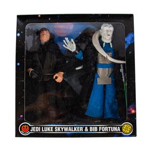 Kenner Star Wars Collectors Series Jedi Luke Skywalker & Bib Fortuna 12&quot; Figures