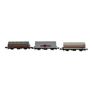 Marklin Mini-Club Gondola German 1:220 Z Scale Model Train Freight Car 3P Lot