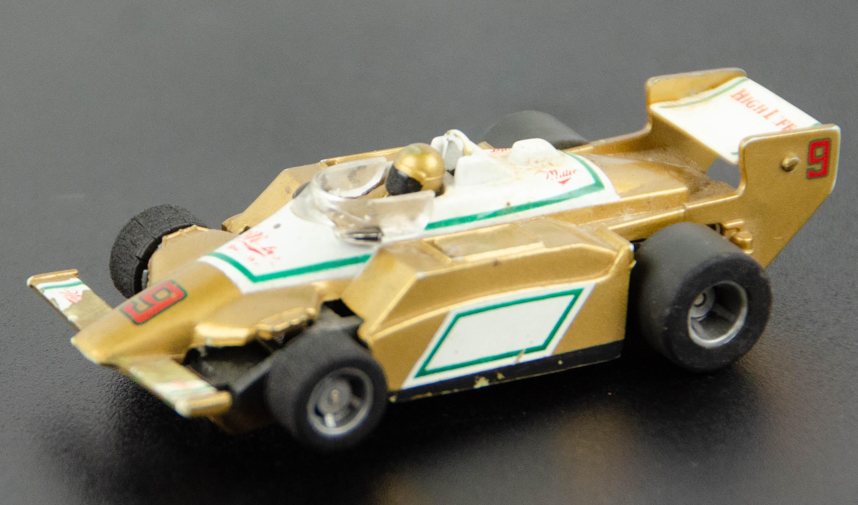Vintage Tyco 440x2 Miller High Life Beer F1 Indy Gold Formula
