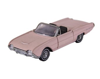 1962 Solido 128 Ford Thunderbird Gray France 1:43 Scale Diecast