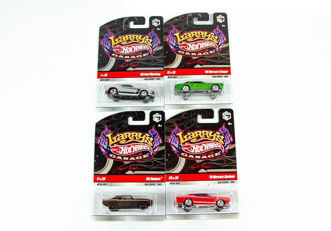 Hot Wheels Larry's Garage Chase Lot 69 Camaro 69 Mustang 68 Cougar
