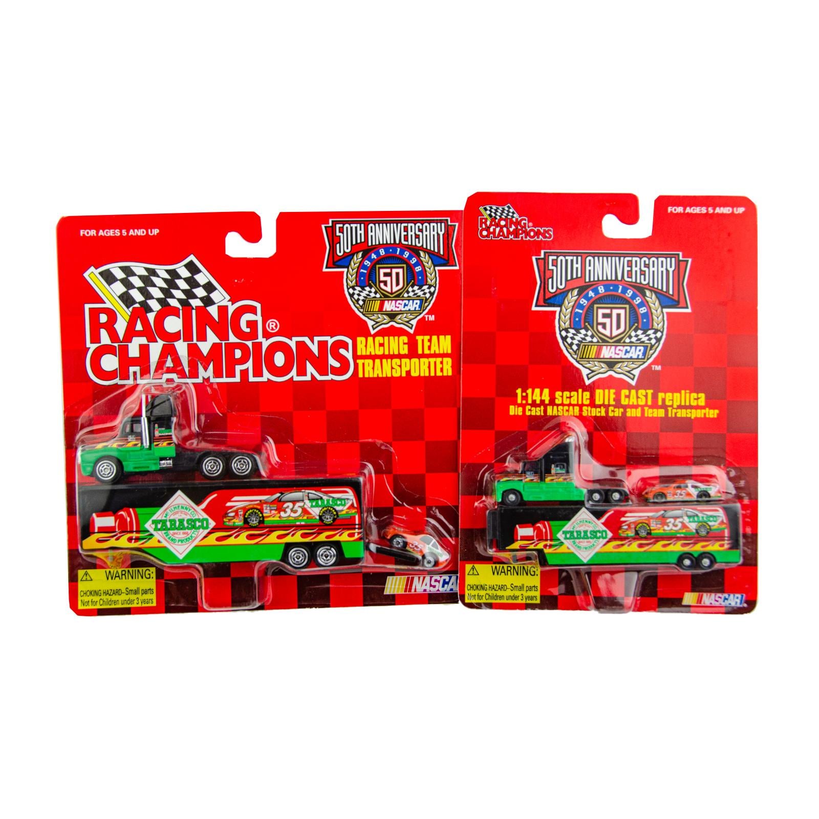 Racing Champions 50th Anniversary Nascar Racing Team Transport Tabasco Car Lot Etsy