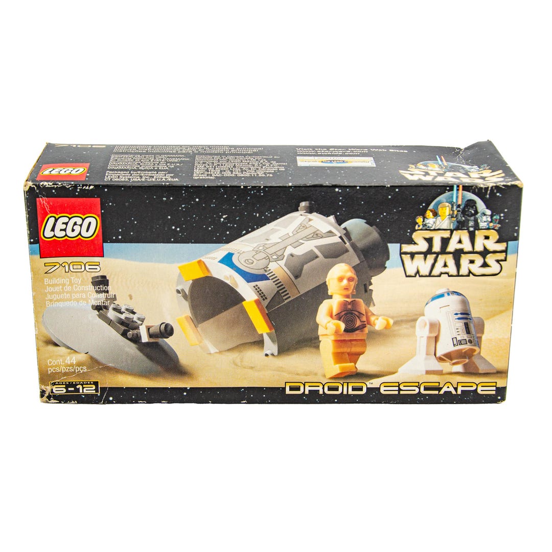 Star Wars Lego Droid Escape 7106 100 Complete W Original Box Instructions Etsy