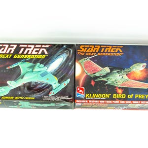 AMT Star Trek The Next Generation Klingon Battle Cruiser Both Variations Lot