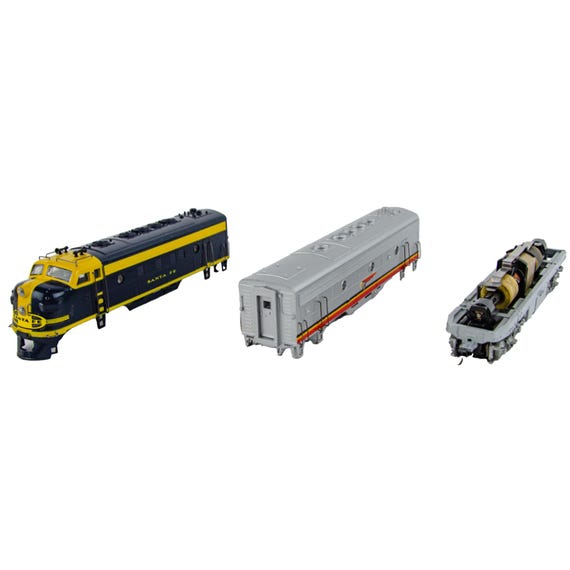 Athearn HO Scale Santa Fe F7 A & B Locomotive Bodies W/ Drive