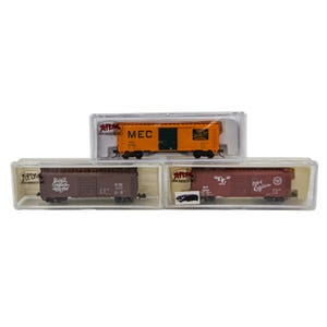 Atlas Eisenbahn Standard Box Car 1:160 N Modellbahn Güterwagen 3P Lot