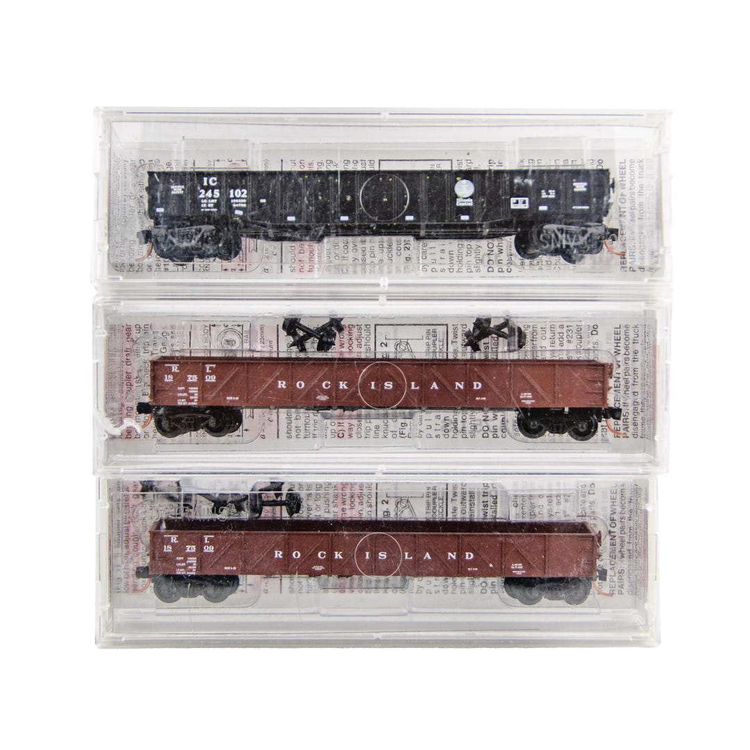 Assorted Micro Train Lines 1:160 N Scale Model Train Freight Gondola ...