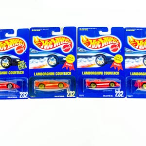 Hot Wheels Lot of 4 Lamborghini Countach # 232 1991 Diecast Car