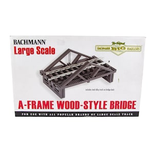 Bachmann Multi-Scale A-Frame Wood Style Model Train Bridge 96229