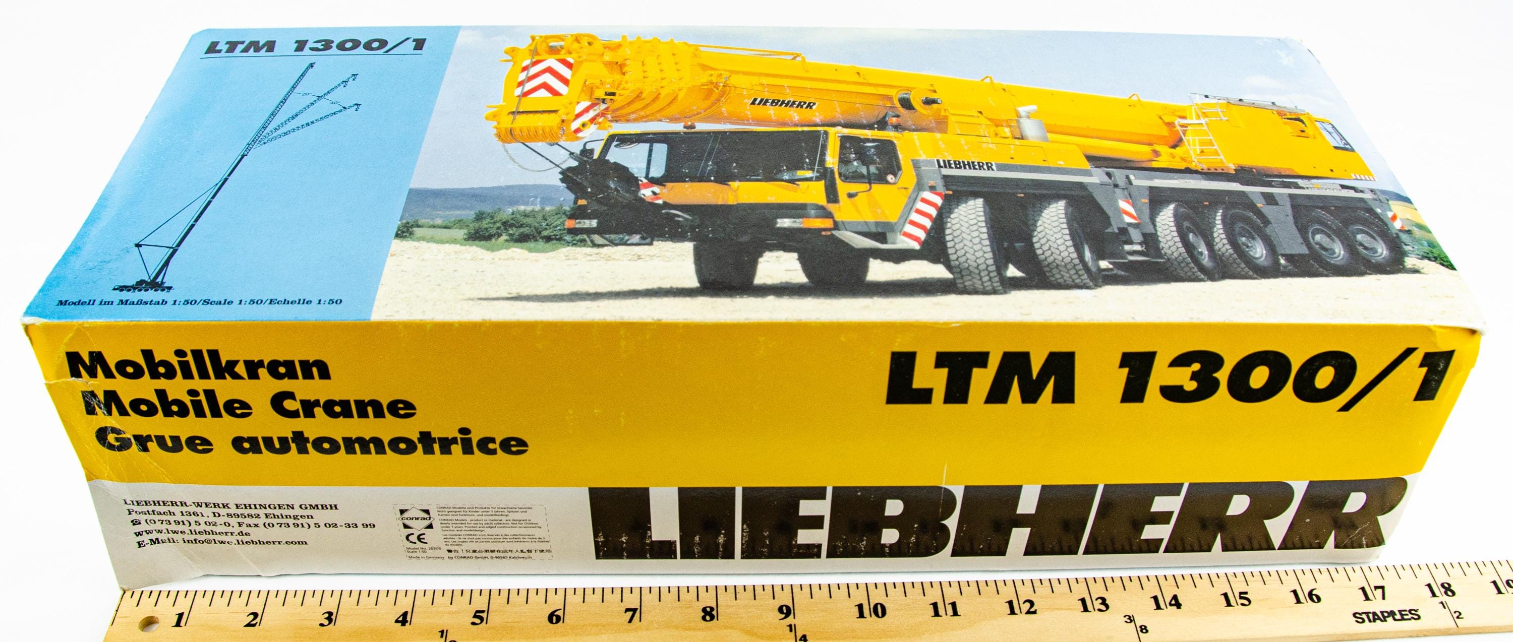 Conrad 2097 Liebherr LTM 1300/1 Mobile Crane German 1:50 Scale
