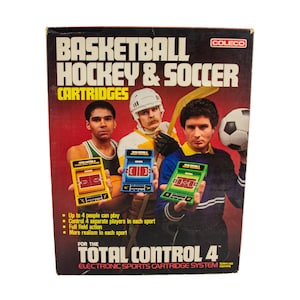 Coleco Basketball Hockey Soccer Total Control Electronic Sports Cartridge System