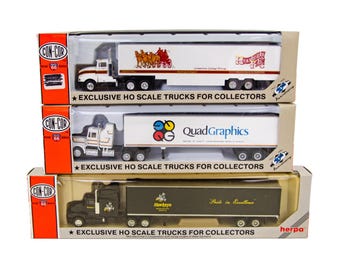 Con-Cor Semi Tractor Trailer 1:87 HO Scale Model Train Layout Truck 3P Lot