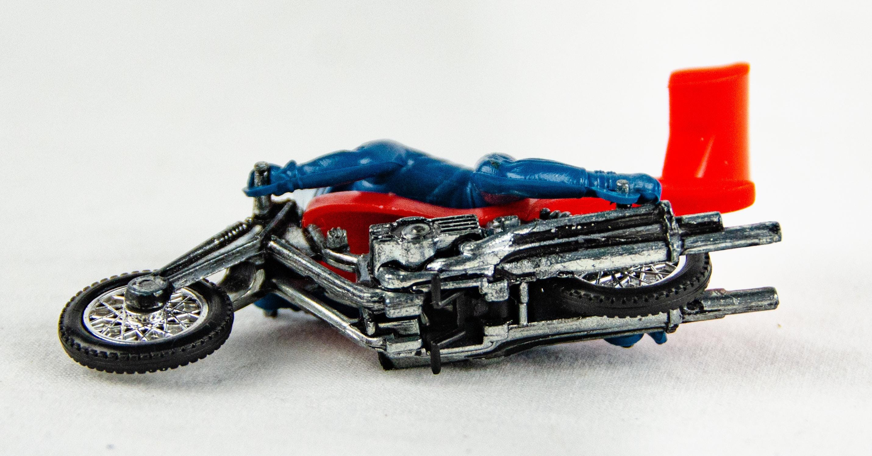 Hot Wheels Hot Wheels RRRumblers MOTOR⑩ 1970s Hot Wheels Mattel Rrrumblers Red High-tailer Blue Rider