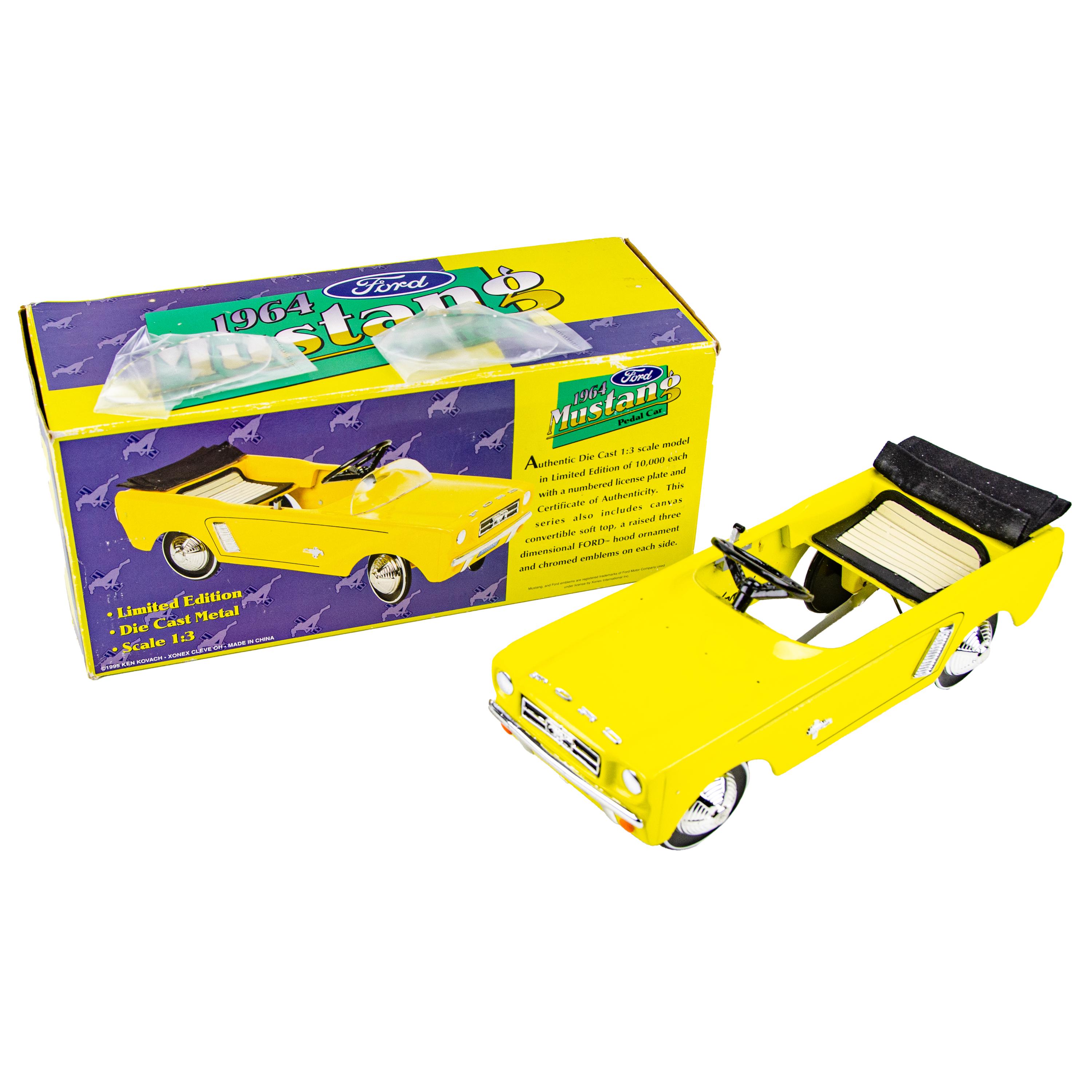 Xonex 1/3 Scale Diecast 1964 Ford Mustang Pedal Car by Ken Kovach