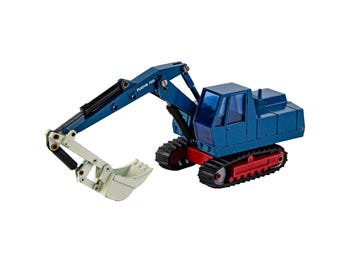 NZG 102 FUCHS 703R Escavadeira Hidráulica com Coletor - Modelo Alemão em Escala 1:50 - Miniatura em Metal Fundido