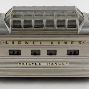 Lionel 2532 Aluminum Illuminated Astra Dome Silver Range Passenger O Train Car
