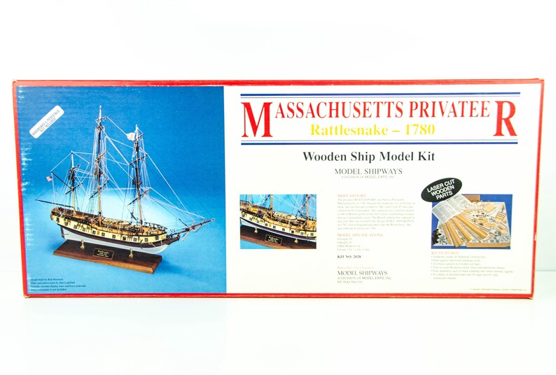 Model Shipways Massachusetts Privateer Rattlesnake 1780 Balsa Wood ...