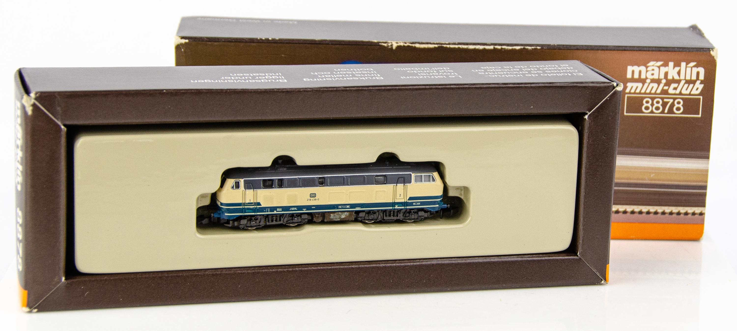 Vintage Marklin Mini-club 8878 German Z Scale Diesel Locomotive DB