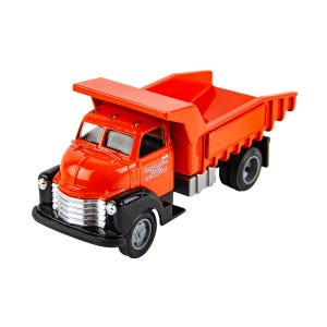 Super Rare ERTL Chevrolet Dump Truck Kerry Demolition Orange 1:43 Diecast Car