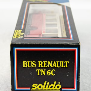 véhicule MILITAIRE SOLIDO autobus Renault TN6C 1934 1:50 N