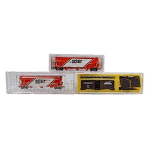 InterMountain Hopper Sclair West India Fruit Box 1:160 N Scale Train Car 3P Lot