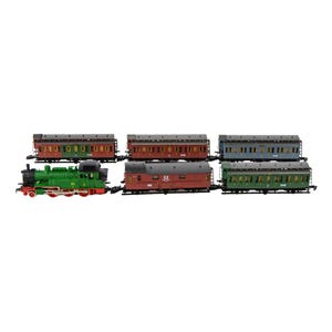 Vintage Marklin Mini-Club 8104 German Z Scale Steam Locomotive/Passenger Car Set