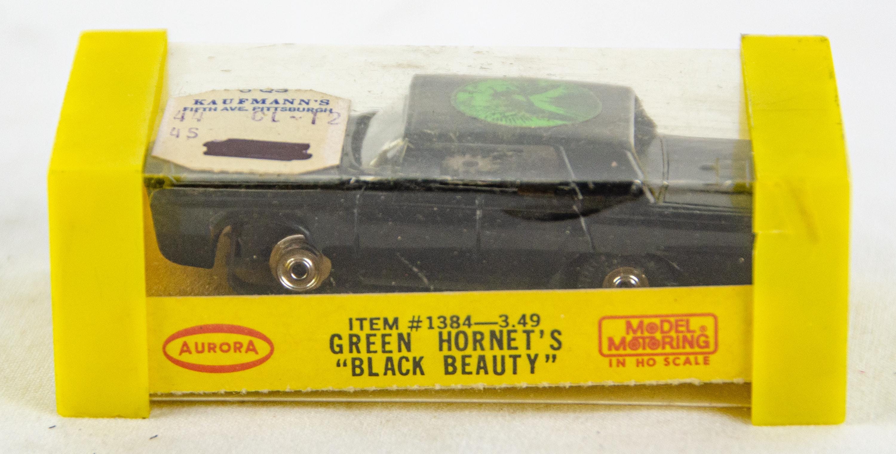 Aurora HO Scale Green Hornet Black Beauty Model Slot Car 1384 - Etsy