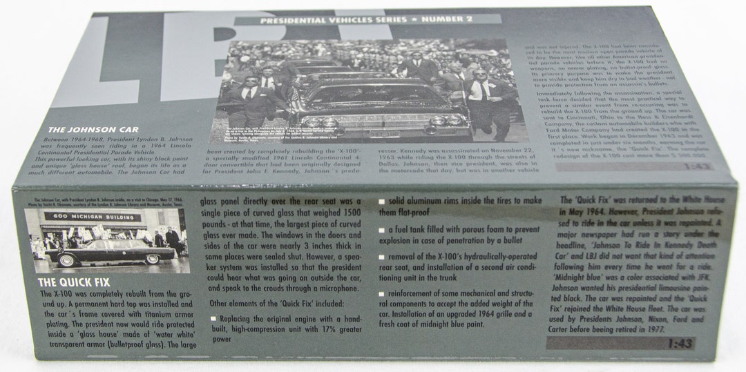 MINICHAMPS LINCOLN CONTINENTAL Presidential Parade Vehicle X-100 1:43 1961 EUR 48,50 - FR