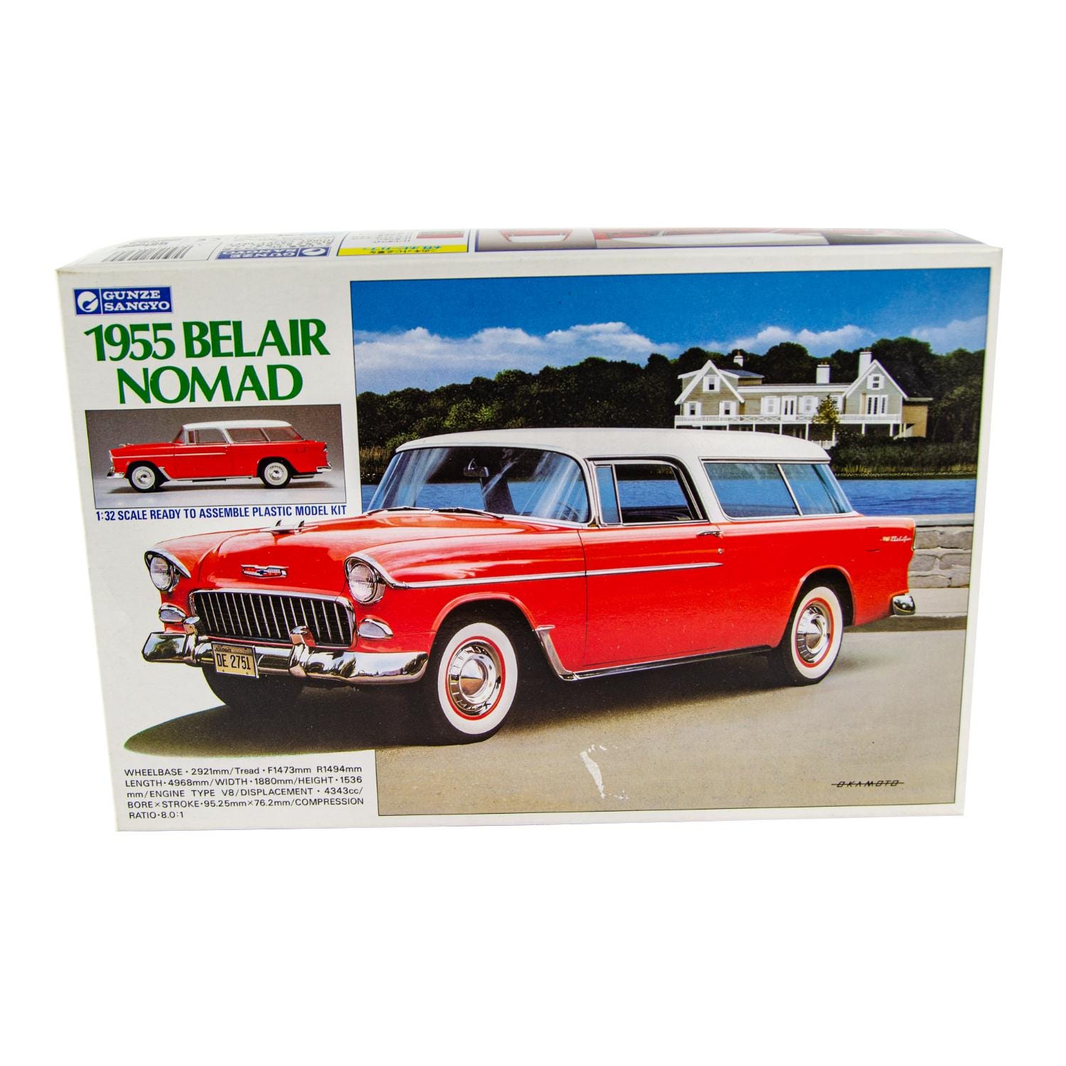 Gunze Sangyo 1955 Chevrolet Bel Air Nomad Japan 1:32 Scale Plastic