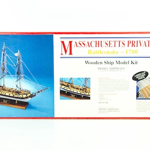 Model Shipways Massachusetts Freibeuter Rattlesnake 1780 Balsa Holz Modell Schiff