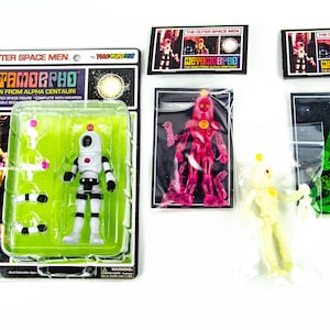 Four Horsemen The Outer Space Men Metamorpho Alpha Centauri Lot SDCC Variants