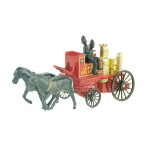 Vintage 1960s MINT Matchbox Models of Yesteryear Y-4 Horse Drawn Fire Truck 1/64
