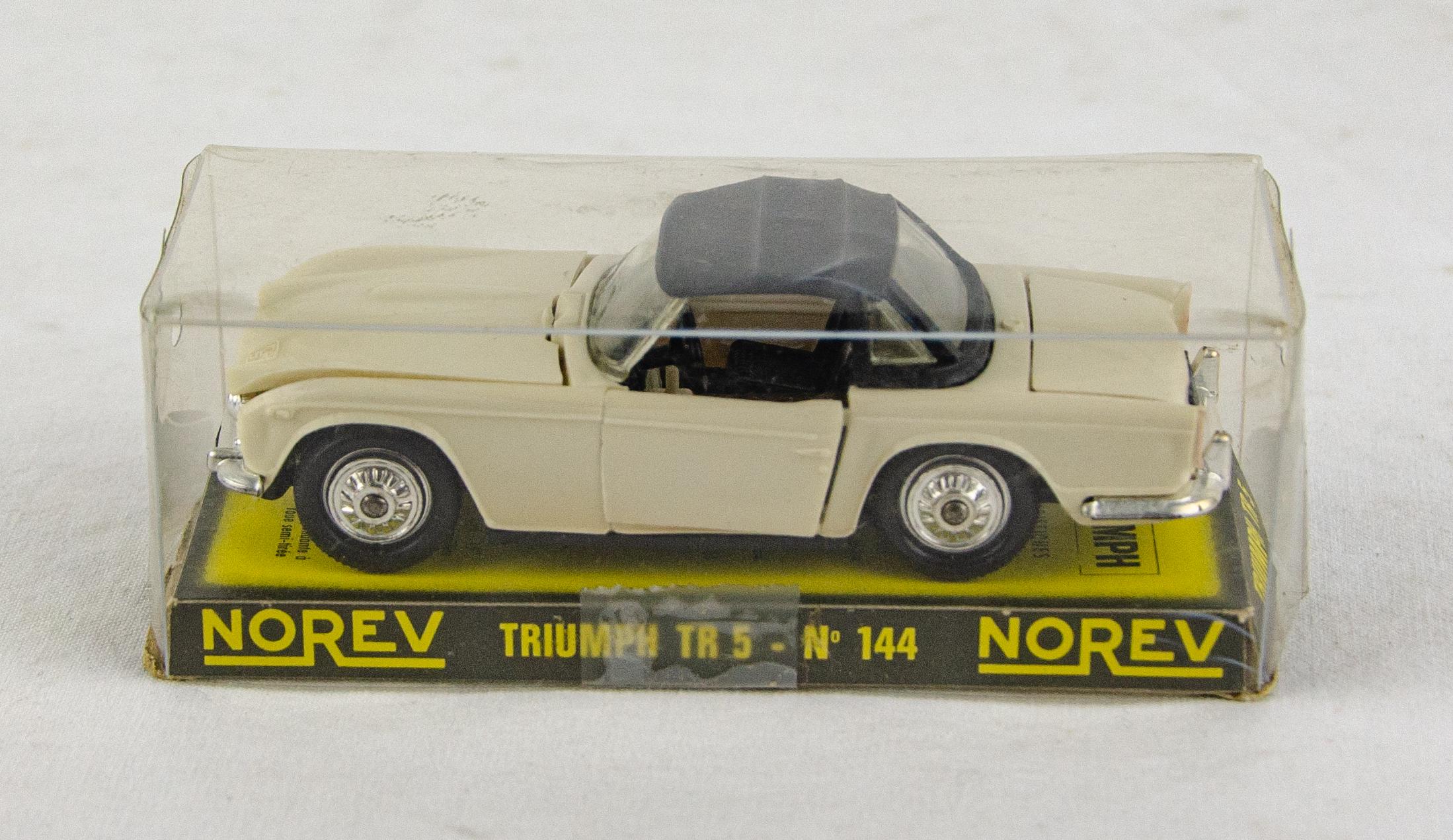 Norev No. 144 Triumph TR 5 Convertible Ivory France 1:43 Scale