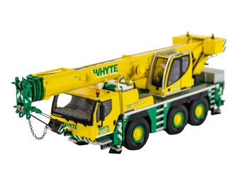 Guindaste móvel extensível WSI Liebherr, modelo de caminhão fundido em escala 1:50
