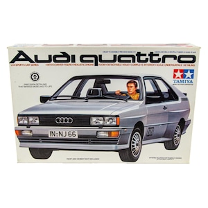 Vintage Tamiya 2431A Audi Quattro Japan 1:24 Scale Plastic Model Car Kit