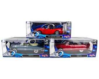 Maisto 1949-50 Ford 2003 Dodge Viper SRT-10 1:18 Scale Diecast Model Car 3P Lot