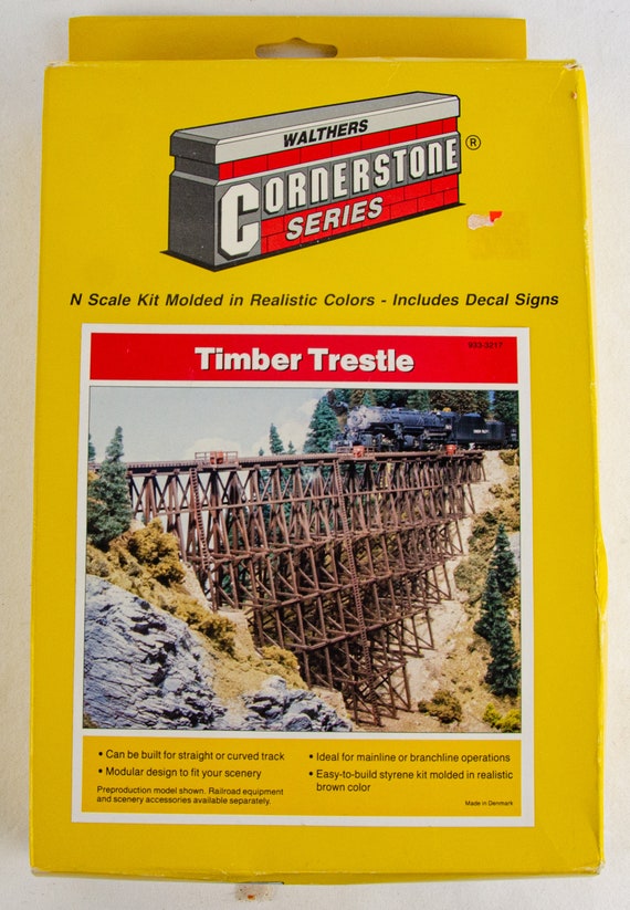 Walthers Cornerstone Timber Trestle 1160 N Scale Model Train Etsy